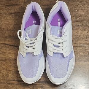 OMEGA WALK Women's Purple and White Sneakers